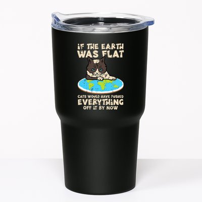 If Earth Was Flat Cat Pushed Everything Tumbler