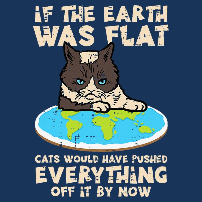 If Earth Was Flat Cat Pushed Everything Infant Baby Jersey Bodysuit