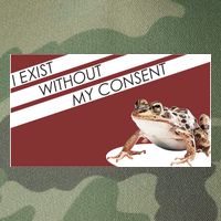 I Exist Without My Consent Funny Meme Frog Legacy Tie Dye Trucker Hat