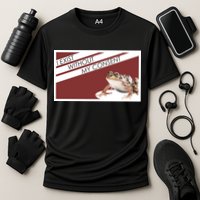 I Exist Without My Consent Funny Meme Frog Performance Shirt
