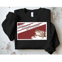 I Exist Without My Consent Funny Meme Frog Sweatshirt