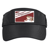 I Exist Without My Consent Funny Meme Frog Adult Drive Performance Visor