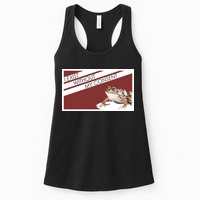 I Exist Without My Consent Funny Meme Frog Womens Tank Top