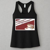 I Exist Without My Consent Funny Meme Frog Womens Tank Top