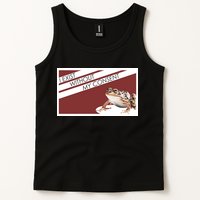 I Exist Without My Consent Funny Meme Frog Tank Top