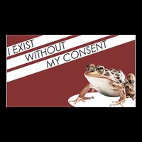I Exist Without My Consent Funny Meme Frog Tank Top