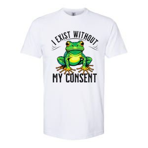 I Exist Without My Consent Funny Frog Saying Meme Softstyle CVC T-Shirt