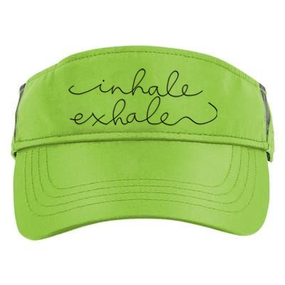 Inhale Exhale Yoga Instructor Yoga Teacher Gift Adult Drive Performance Visor