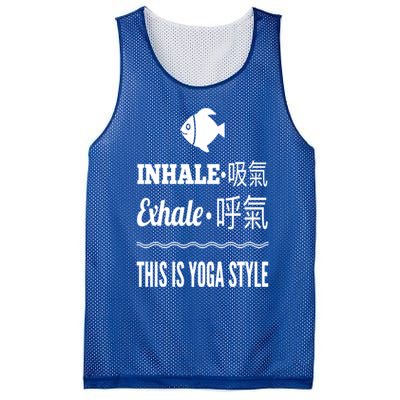 Inhale Exhale Yoga Tees Meaningful Gift Mesh Reversible Basketball Jersey Tank