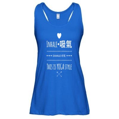 Inhale Exhale Yoga Tee Great Gift Ladies Essential Flowy Tank