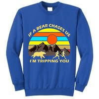 If A Bear Chases Us I'm Tripping You Sweatshirt