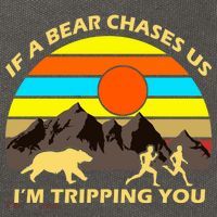 If A Bear Chases Us I'm Tripping You Cotton Canvas Backpack