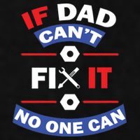 If Dad Can't Fix It No One Can Ladies PosiCharge Tri-Blend Wicking Tank