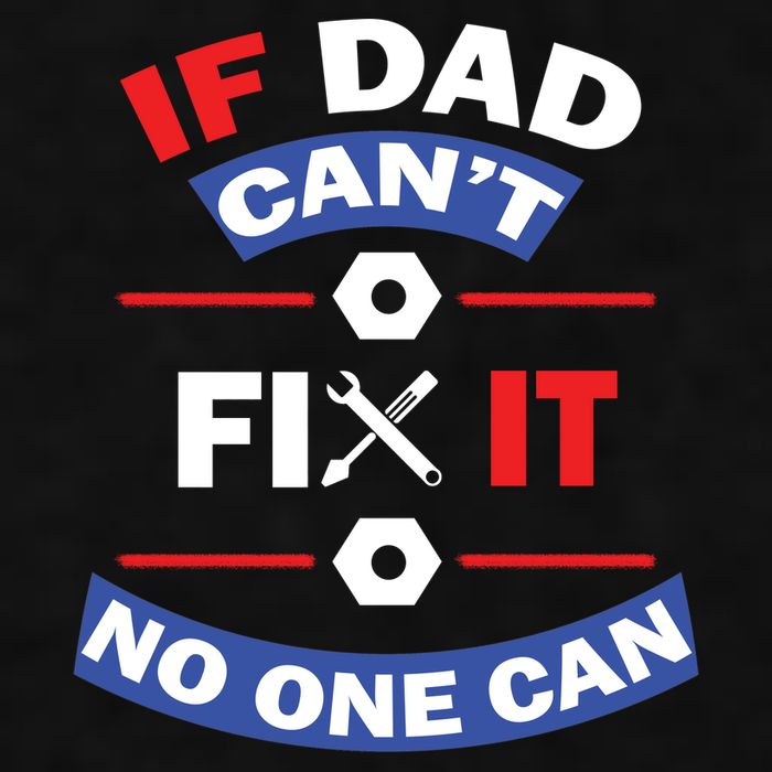 If Dad Can't Fix It No One Can Ladies PosiCharge Tri-Blend Wicking Tank