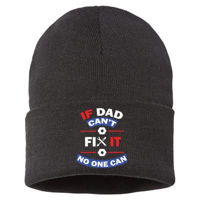 If Dad Can't Fix It No One Can Sustainable Knit Beanie