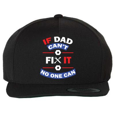 If Dad Can't Fix It No One Can Wool Snapback Cap