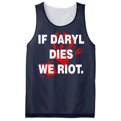 If Daryl Dies We Riot Mesh Reversible Basketball Jersey Tank