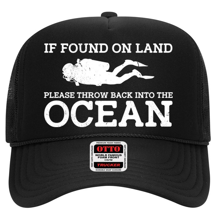 If Found On Land Please Throw Back Into The Ocean Trucker Hat