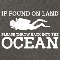 If Found On Land Please Throw Back Into The Ocean Cotton Canvas Backpack