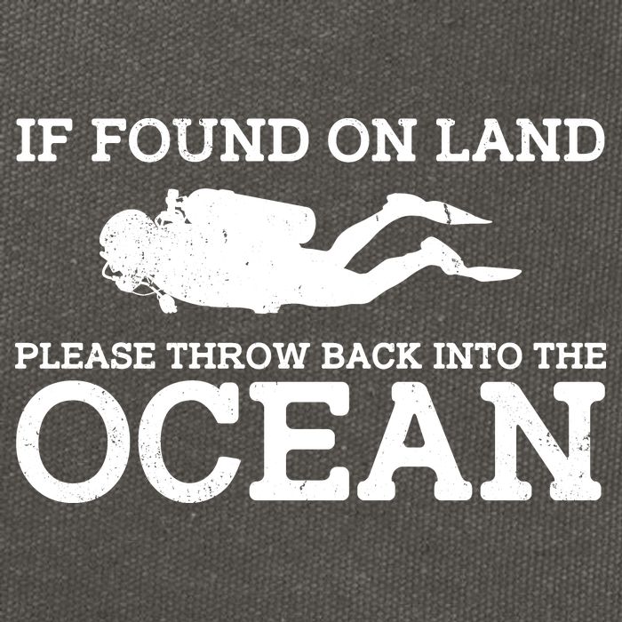 If Found On Land Please Throw Back Into The Ocean Cotton Canvas Backpack