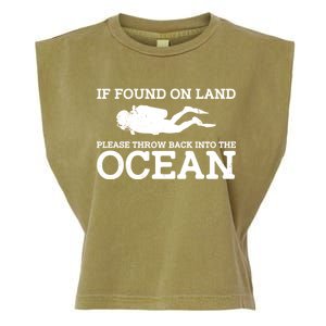 If Found On Land Please Throw Back Into The Ocean Garment-Dyed Women's Muscle Tee