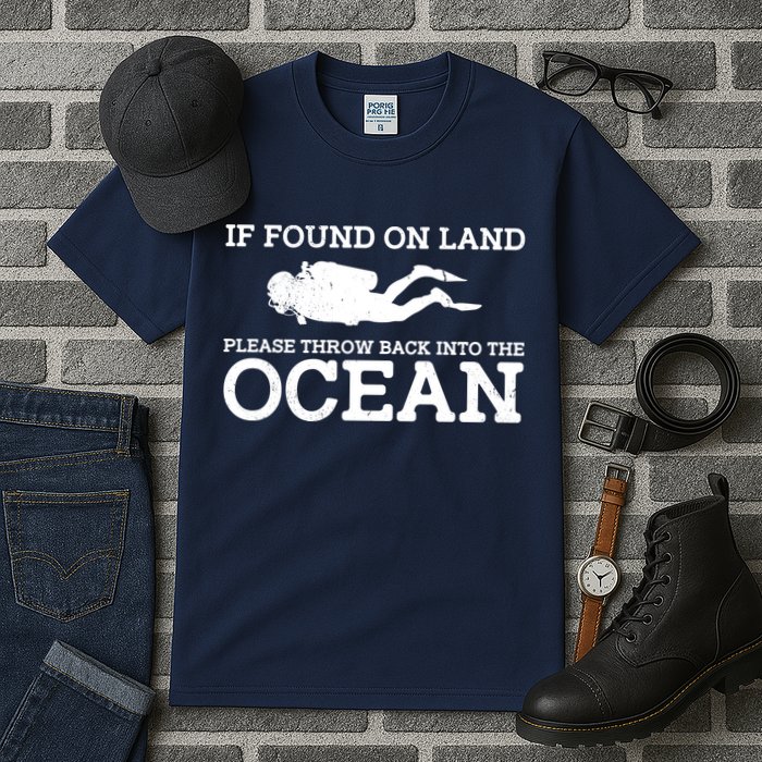 If Found On Land Please Throw Back Into The Ocean Tall T-Shirt