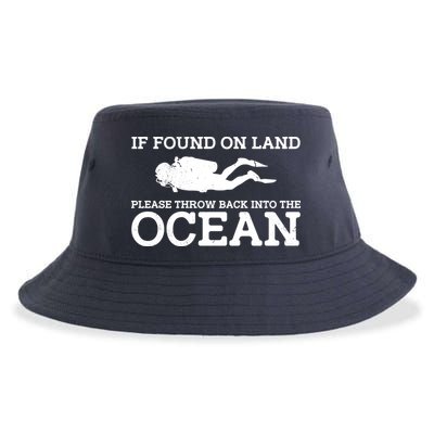 If Found On Land Please Throw Back Into The Ocean Sustainable Bucket Hat