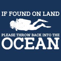 If Found On Land Please Throw Back Into The Ocean Drawstring Bag