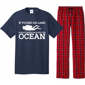 If Found On Land Please Throw Back Into The Ocean Pajama Set