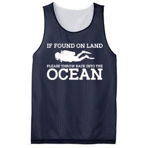 If Found On Land Please Throw Back Into The Ocean Mesh Reversible Basketball Jersey Tank