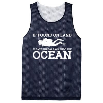 If Found On Land Please Throw Back Into The Ocean Mesh Reversible Basketball Jersey Tank