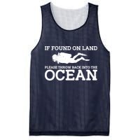 If Found On Land Please Throw Back Into The Ocean Mesh Reversible Basketball Jersey Tank
