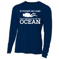 If Found On Land Please Throw Back Into The Ocean Cooling Performance Long Sleeve Crew