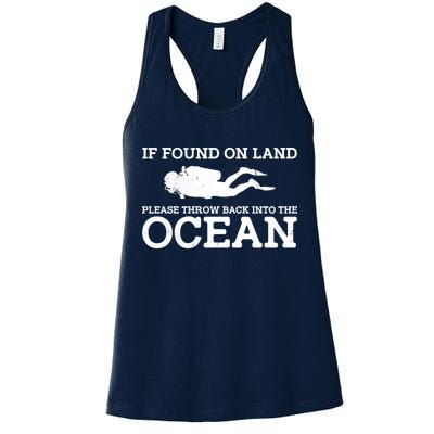 If Found On Land Please Throw Back Into The Ocean Womens Tank Top