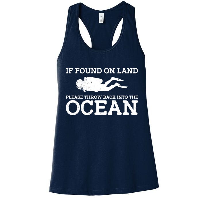 If Found On Land Please Throw Back Into The Ocean Womens Tank Top