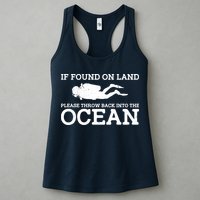 If Found On Land Please Throw Back Into The Ocean Womens Tank Top