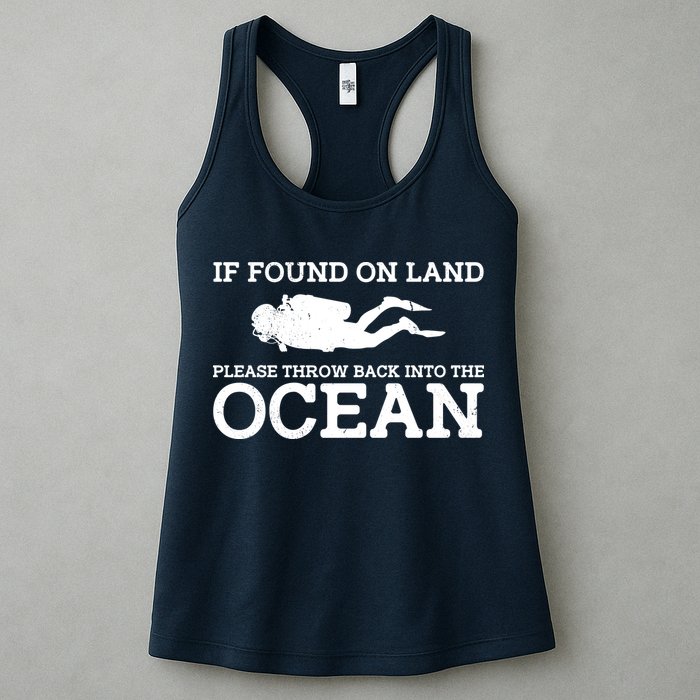 If Found On Land Please Throw Back Into The Ocean Womens Tank Top