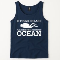 If Found On Land Please Throw Back Into The Ocean Tank Top
