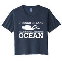 If Found On Land Please Throw Back Into The Ocean Crop Top