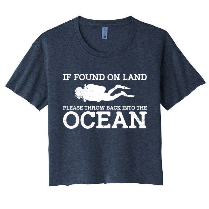 If Found On Land Please Throw Back Into The Ocean Crop Top