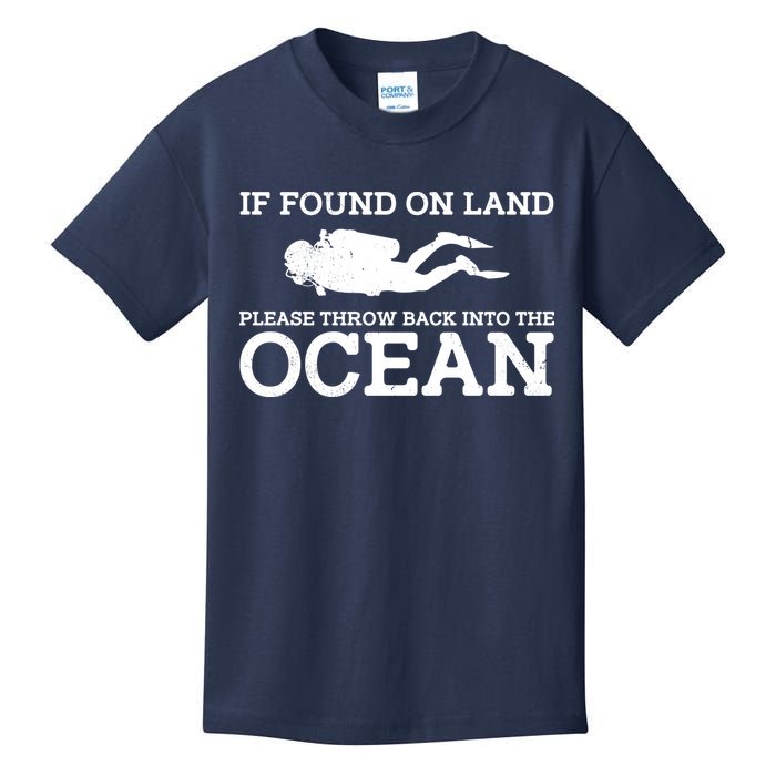 If Found On Land Please Throw Back Into The Ocean Kids T-Shirt