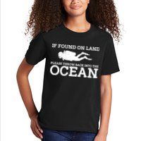 If Found On Land Please Throw Back Into The Ocean Kids T-Shirt