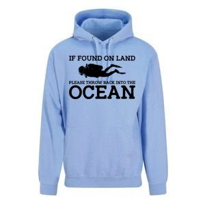 If Found On Land Please Throw Back Into The Ocean Unisex Surf Hoodie