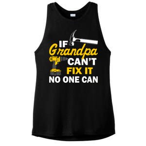 If Grandpa Can't Fix It No One Can Ladies PosiCharge Tri-Blend Wicking Tank