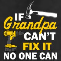 If Grandpa Can't Fix It No One Can 7 Panel Mesh Trucker Snapback Hat