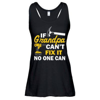 If Grandpa Can't Fix It No One Can Ladies Essential Flowy Tank