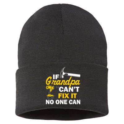 If Grandpa Can't Fix It No One Can Sustainable Knit Beanie