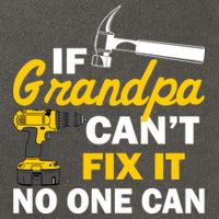 If Grandpa Can't Fix It No One Can Cotton Canvas Backpack