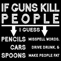 If Guns Kill People Funny 2nd Amendment Gun Rights 7-Panel Snapback Hat