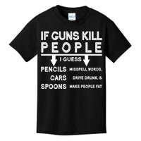 If Guns Kill People Funny 2nd Amendment Gun Rights Kids T-Shirt